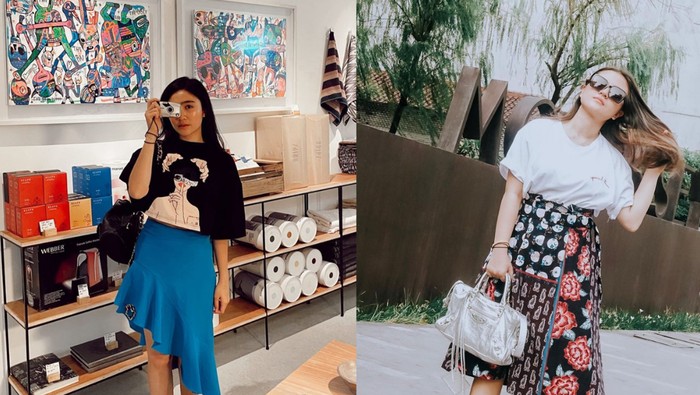 Glowing dan Modis, Simak Beda Gaya Febby Rastanty dan Marsha Aruan