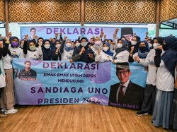 Emak-emak UMKM di Depok Dukung Sandiaga Nyapres di 2024
