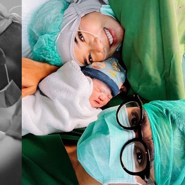 7 Momen Haru Perjuangan Fitri Tropica Lahirkan Anak Kedua Didampingi Suami