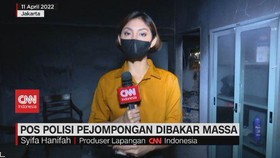 VIDEO: Kondisi Pos Polisi Pejompongan yang Dibakar Massa