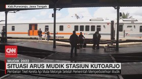 VIDEO: Situasi Arus Mudik Stasiun Kutoarjo