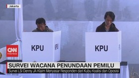 VIDEO: Survey Wacana Penundaan Pemilu