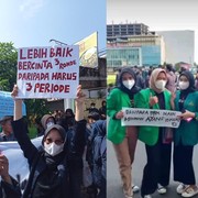 Viral Poster Bernuansa Seksis di Demo 11 April, Ini Klarifikasi dari Mahasiswi