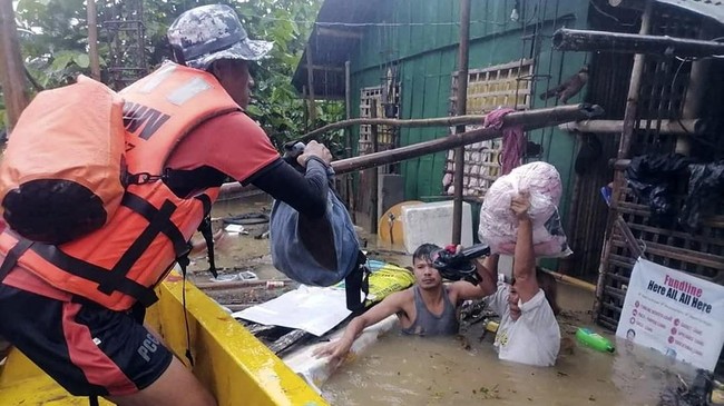 Sebanyak 115 orang meninggal imbas badai Megi dan tanah longsor di Filipina.