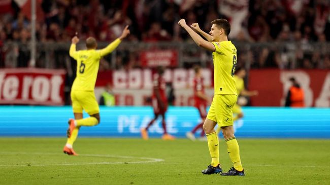 Bayern Munchen terdepak dari Liga Champions usai disingkirkan Villarreal pada babak perempat final.