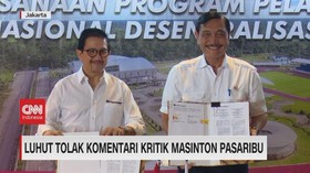 VIDEO: Luhut Tolak Komentari Kritik Masinton Pasaribu