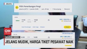 VIDEO: Jelang Mudik, Harga Tiket Pesawat Naik