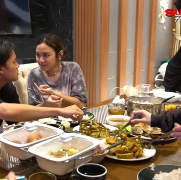 Pacaran Beda Agama, Intip 7 Momen Mahalini Ikut Rizky Febian Buka Puasa