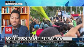 VIDEO: Aksi Unjuk Rasa BEM Surabaya