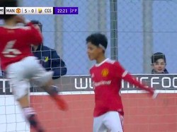 Siuuu! Momen Cristiano Ronaldo Jr Cetak Gol buat MU