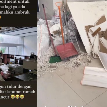 7 Potret Before-After Kondisi Rumah Chelsea Olivia yang Ambruk