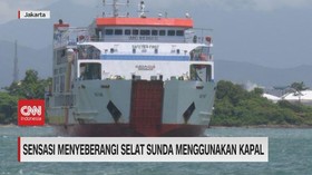 VIDEO: Sensasi Menyeberang Selat Sunda Menggunakan kapal