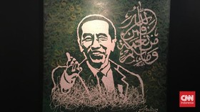 Kala Kaligrafi Jokowi, Prabowo dan Rizieq dalam Satu Pameran