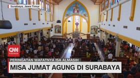VIDEO: Misa Jumat Agung di Surabaya