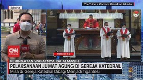 VIDEO: Pelaksanaan Jumat Agung di Gereja Katedral