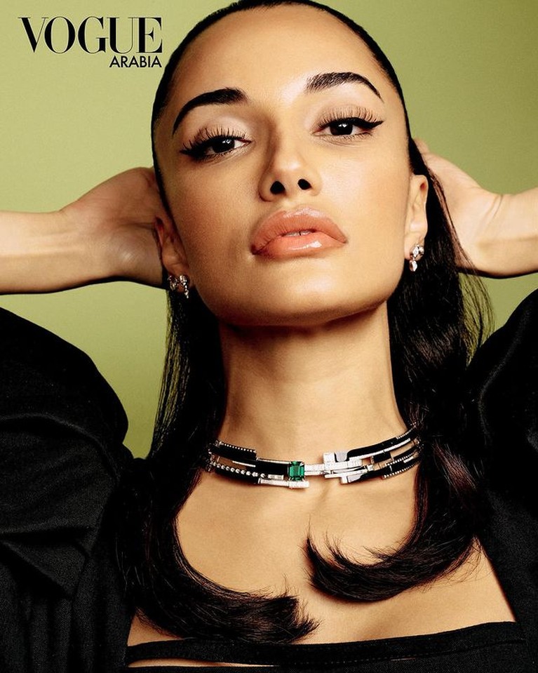 Amina Muaddi Potret Amina Muaddi yang disebut jadi orang ketiga di hubungan Rihannad dan ASAP Rocky