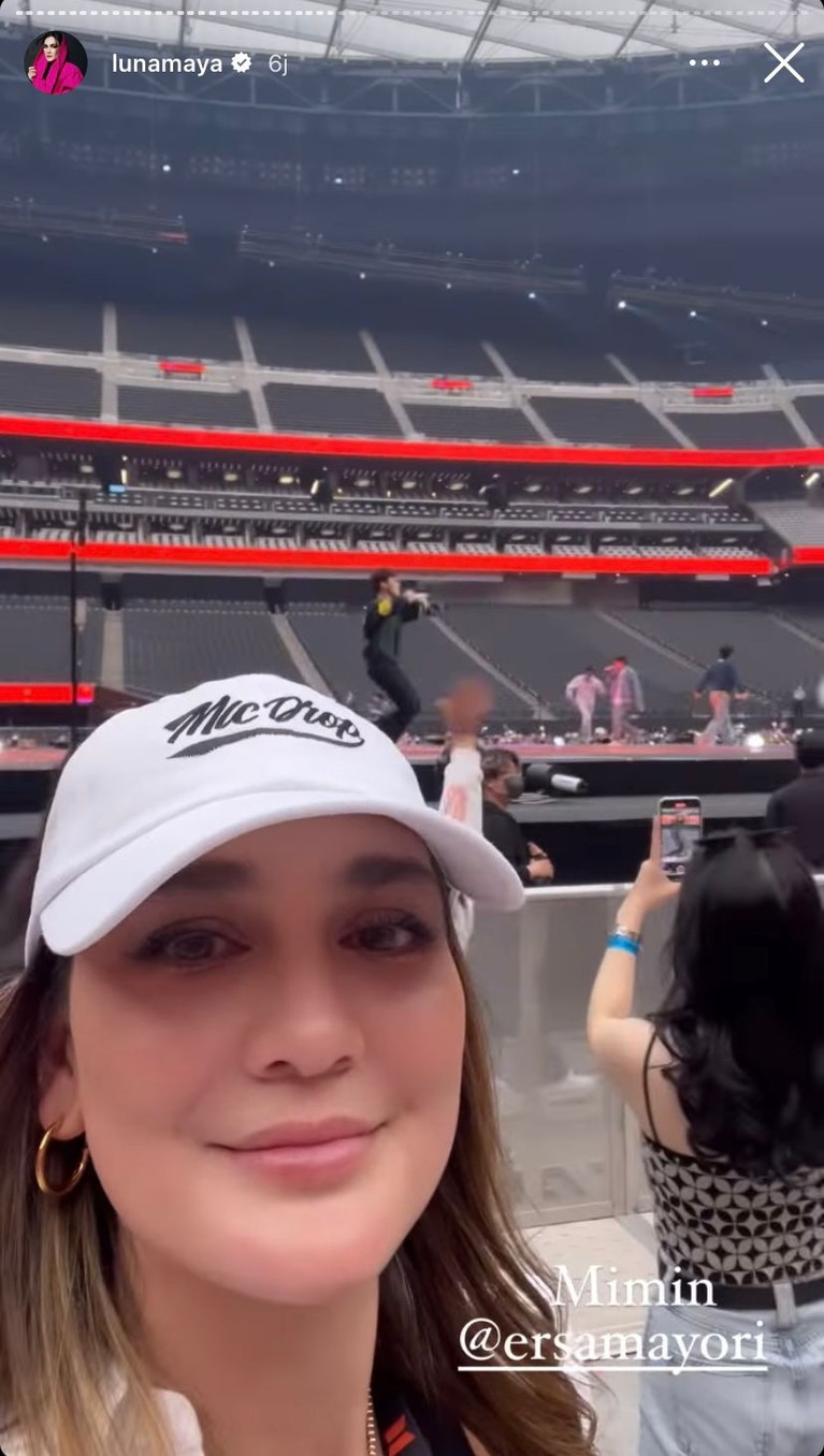 Luna Maya nonton konser BTS di Las Vegas
