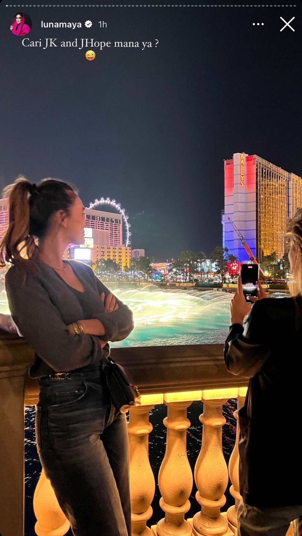 Luna Maya nonton konser BTS di Las Vegas