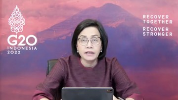 Menteri Keuangan RI, Sri Mulyani saat memberi keterangan pers terkait kebijakan THR dan gaji 13. (Tangkapan Layar YouTube Kemenkeu RI) Menteri Keuangan RI, Sri Mulyani saat memberi keterangan pers terkait kebijakan THR dan gaji 13. (Tangkapan Layar YouTube Kemenkeu RI)