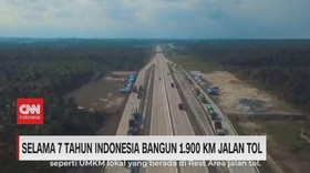 VIDEO: Selama 7 Tahun Indonesia Bangun 1.900 KM Jalan Tol