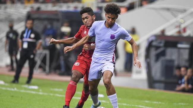 Barcelona U-18 lolos ke partai final International Youth Championship (IYC) 2021 setelah menang atas Bali United U-18, Minggu (18/4).