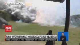 VIDEO: Rumah Warga Rusak Akibat Polisi Ledakan Puluhan Ribu Petasan