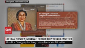 VIDEO: Julukan Presiden, Megawati Disebut Ibu Penegak Konstitusi