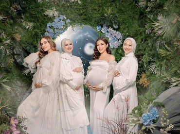 6 Pemotretan Maternity The Bumils, Pesona Cantik bak Bidadari!