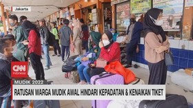 VIDEO: Ratusan Warga Mudik Awal Hindari Kepadatan & Kenaikan Tiket