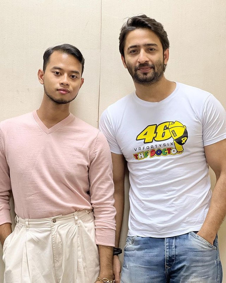 Shaheer Sheikh Penampilan Shaheer Sheikh datang ke Indonesia
