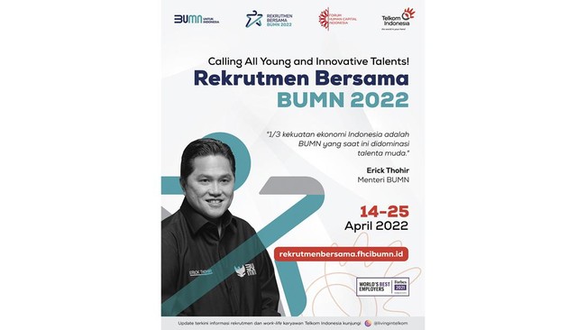Telkom membuka 11 bidang pekerjaan untuk 250 posisi. Pelamar yang lolos akan menjadi karyawan tetap sekaligus bagian dari program on-boarding karyawan baru.