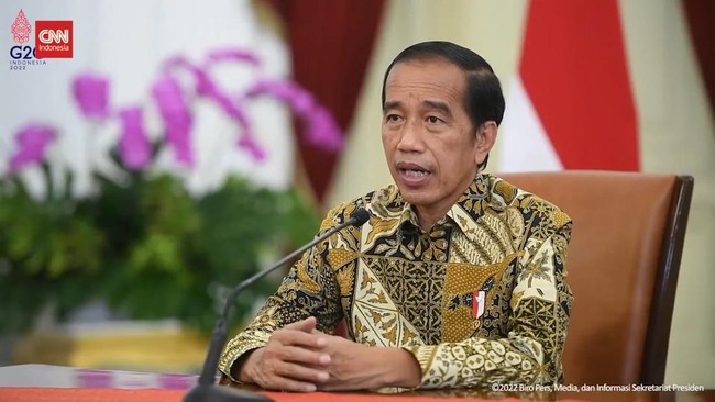 Jokowi mengungkapkan ada 66 negara di dunia yang ekonominya terancam ambruk. Jumlah itu terus mengalami penambahan setiap tahunnya.