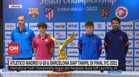 VIDEO: Atletico Madrid U-18 & Barcelona Siap Tampil di Final IYC 2021