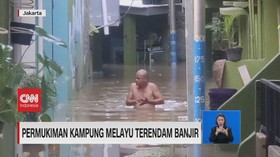 VIDEO: Banjir Rendam Pemukiman Warga di Jakarta