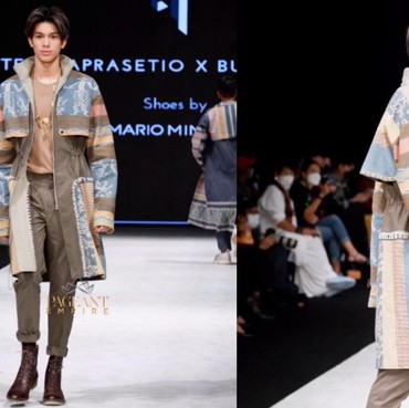 8 Potret Eddy Meijer Tampil di Catwalk Indonesia Fashion Week 2022