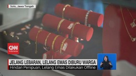 VIDEO: Jelang Lebaran, Lelang Emas dan Tukar Uang Diburu Warga