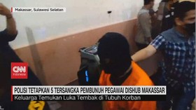 VIDEO: Polisi Tetapkan 5 Tersangka Pembunuh Pegawai Dishub Makassar
