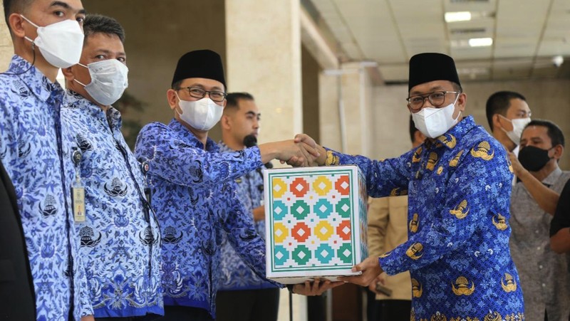 Menyambut Hari Raya Idul Fitri 1443 H, Korps Pegawai Republik Indonesia (Korpri) Sekretariat Jenderal Dewan Perwakilan Daerah (Setjen DPD) RI