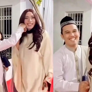 Dandan hingga Bra Melorot, Momen Kocak Aming Salting Ketemu Ustaz Maulana