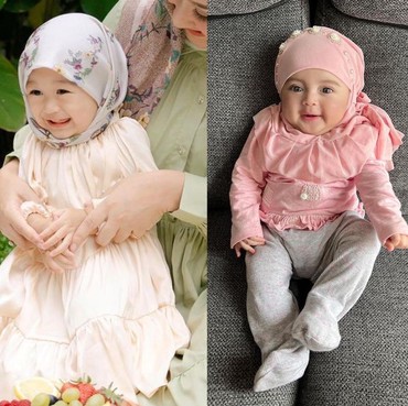 10 Potret Deretan Gaya Anak Artis Saat Pakai Hijab, Imut bak Boneka!