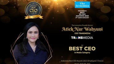 img-title Atiek Nur Wahyuni CEO Transmedia Raih Penghargaan Best CEO Awards 2022