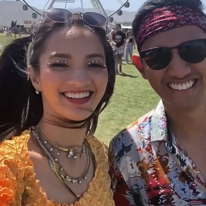 <p>Sabrina Anggraini dan Belva Devara ternyata turut hadir di festival musik Coachella nih, Bunda. (Foto: Instagram @sabrinaanggraini dan @belvadevara) <br /><br /><br /></p>
