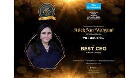 Dirut Trans TV dan Trans 7 Masuk 50 Best CEO 2022