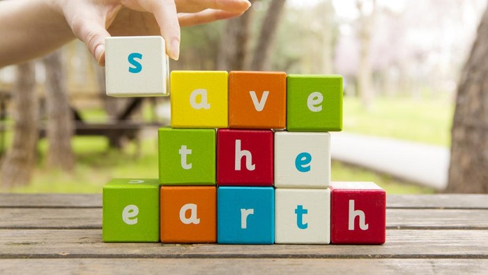 Save The Earth, word and hand Save The Earth, word and hand