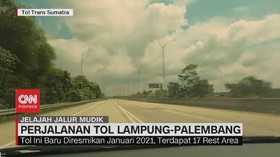 VIDEO: Perjalanan Tol Lampung-Palembang
