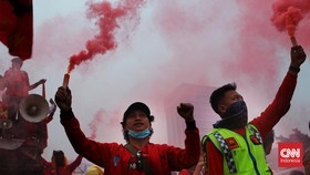 50 Ribu Buruh Diklaim Ikut Aksi May Day Fiesta di GBK