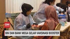 VIDEO: BIN dan Bank Mega Gelar Vaksinasi Booster