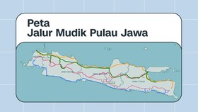 INFOGRAFIS: Peta Jalur Mudik Pulau Jawa
