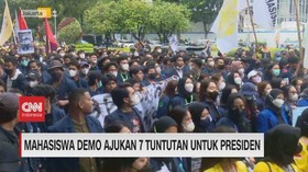 VIDEO: Mahasiswa Demo Ajukan 7 Tuntutan Untuk Presiden