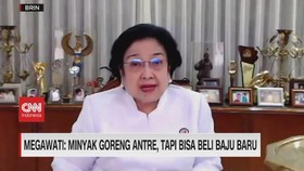 VIDEO: Megawati: Minyak Goreng Antre, Tapi Bisa Beli Baju Baru